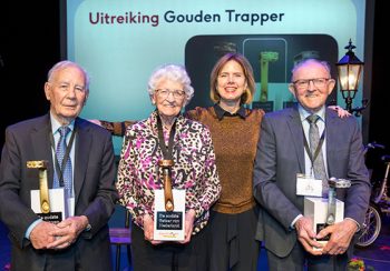 Winnaars van de Gouden Trapper, een prijs voor de oudste fietsers van Nederland
